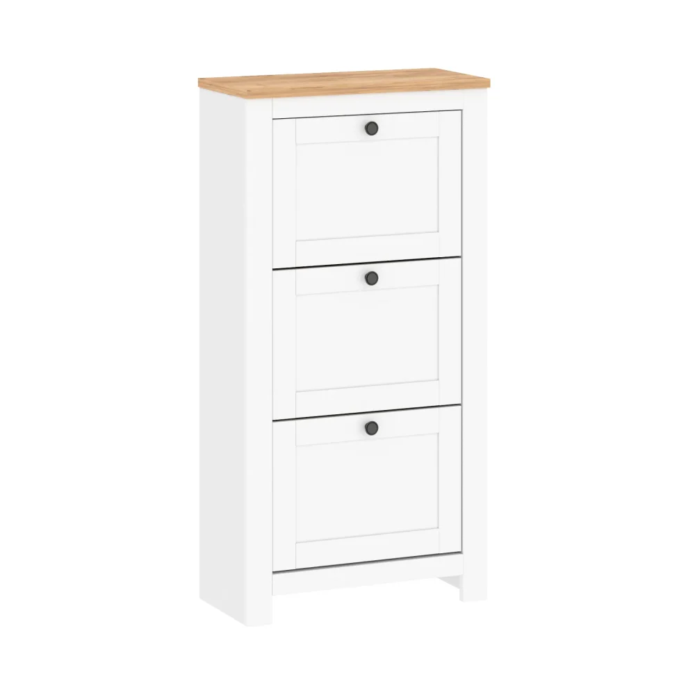 Hohe Schuhschrank mit Schubladen