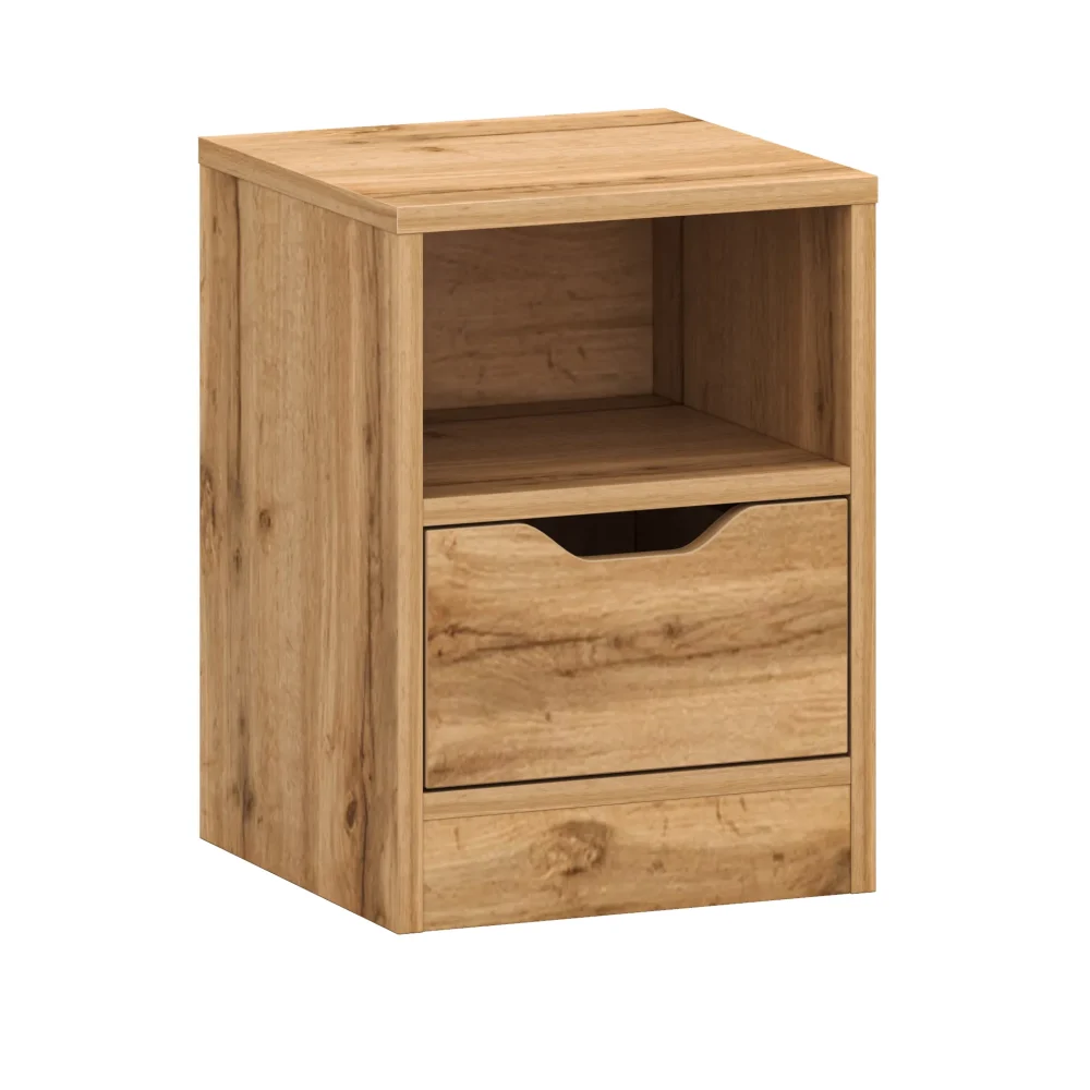 Szafka nocna dąb z wnęką T02