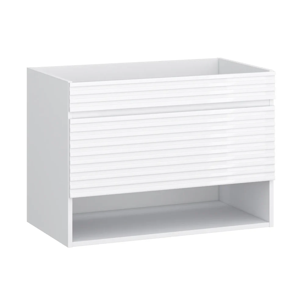 Szafka pod umywalkę 80 cm z ryflowaniem BRUNO