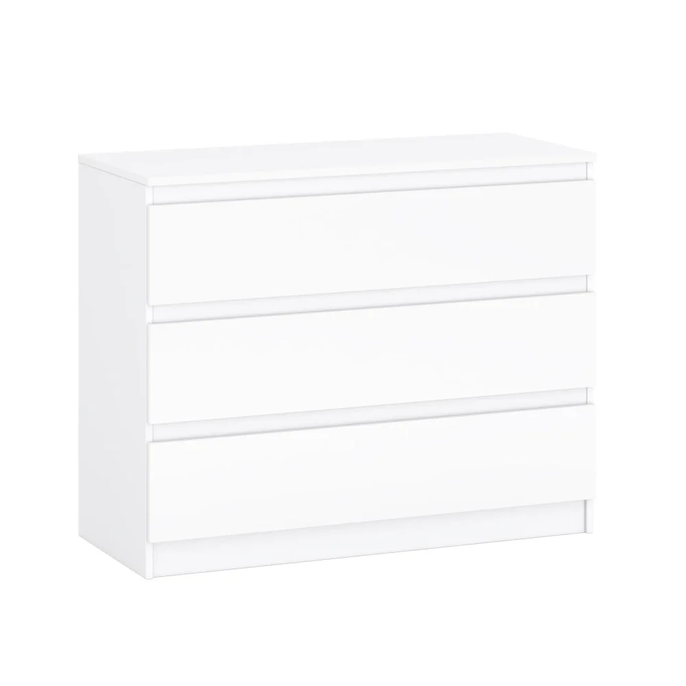 Szafka niska z trzema szufladami biała Comodo