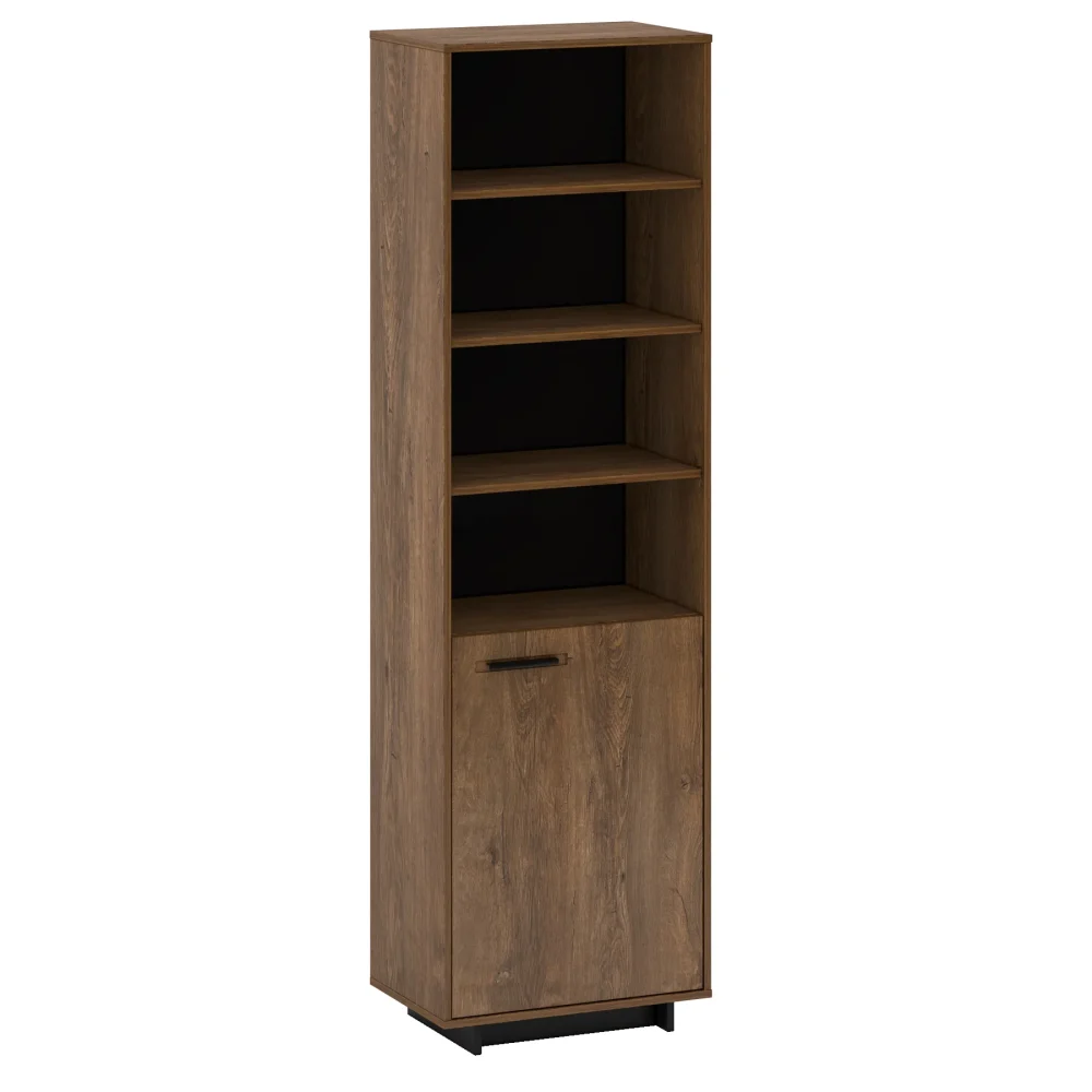 Regał wysoki z drzwiami Deli R