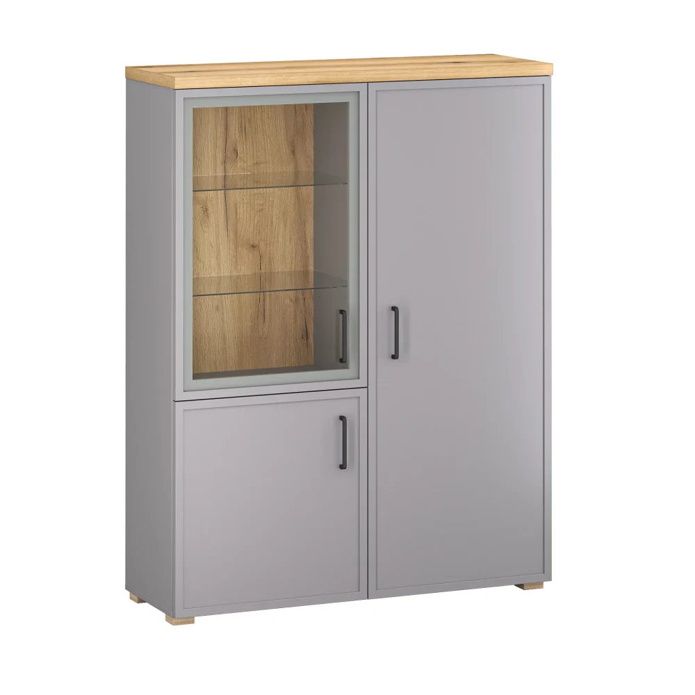 Witryna niska z drzwiami Heming