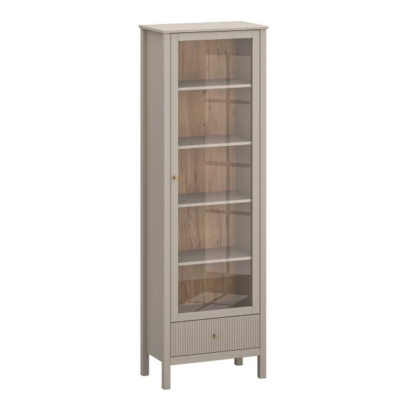 Witryna wysoka z szufladą Kleo, S 60cm