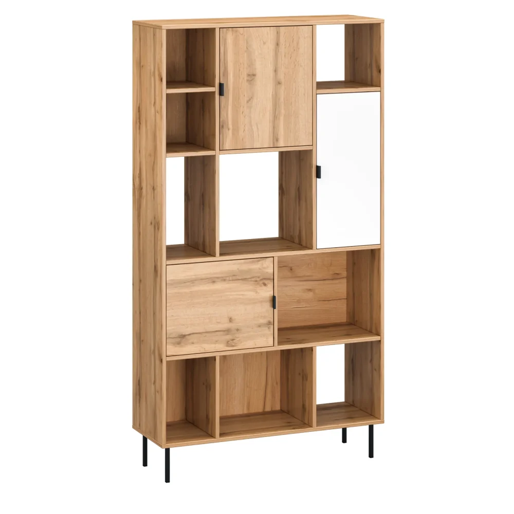 Regał z półkami i drzwiami Kendo