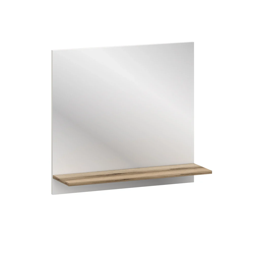 Lustro łazienkowe z szerszą półką Green Land Cashmere, S 80 cm