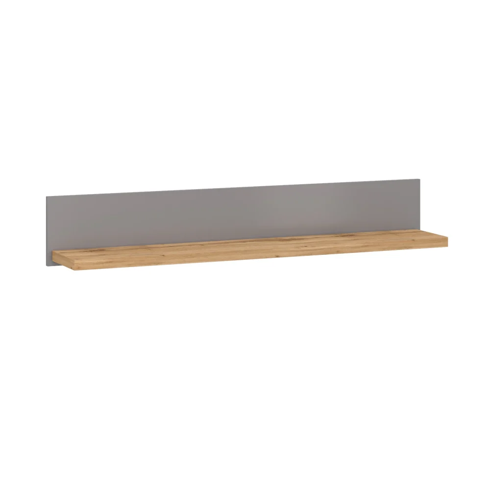 Połka ścienna Melini Grey, S 130 cm
