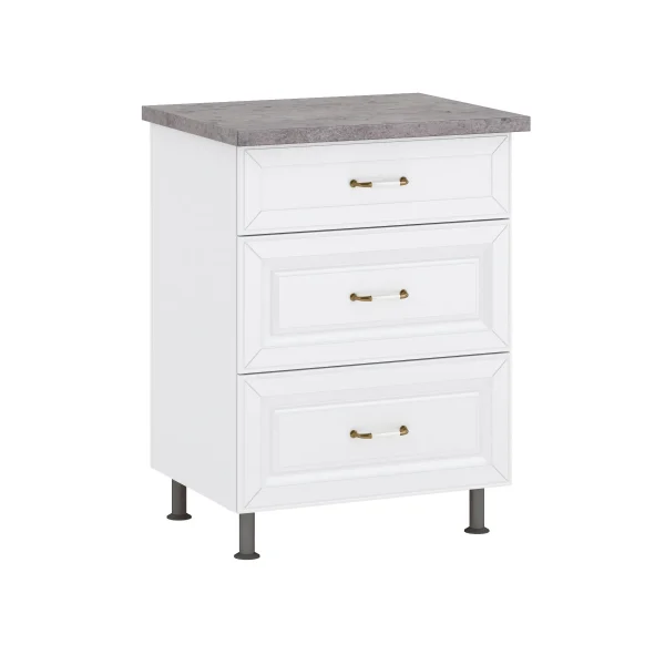 Szafka dolna 60 cm z 3 szufladami PATRIZIA