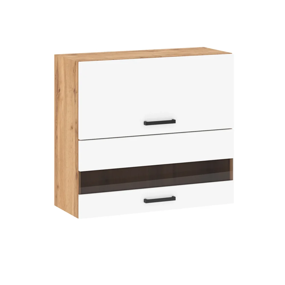 Szafka górna 80 cm barek z szybą SOFIA