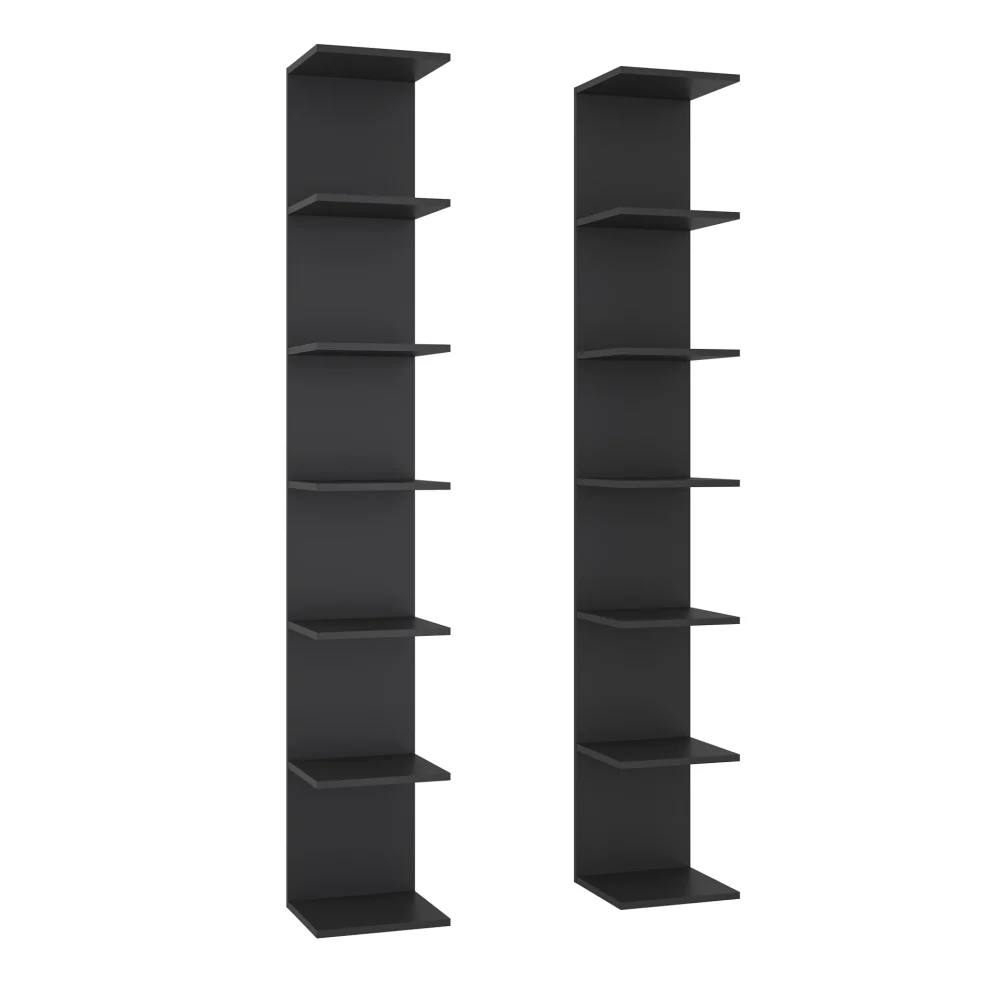 Zestaw podwójnych regałów Paolo Black