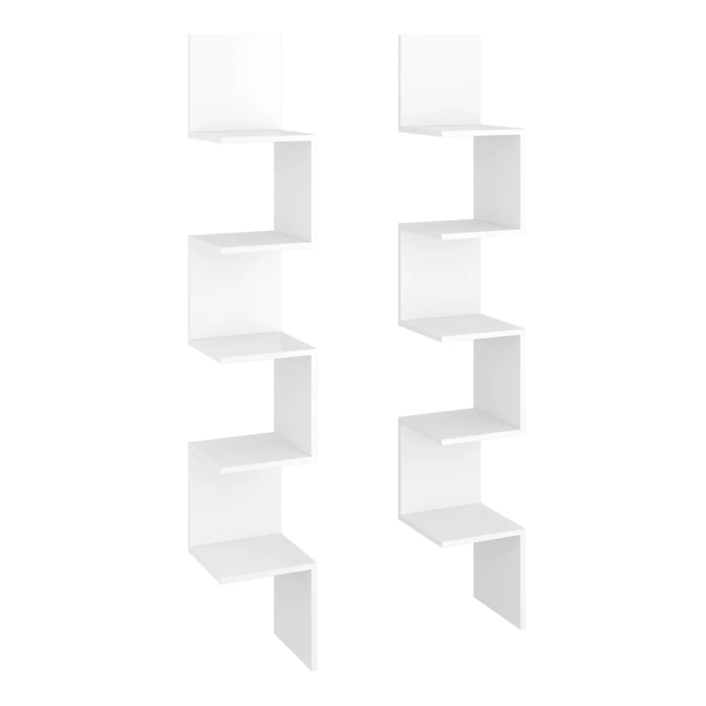 Zestaw narożnych regałów Paolo Nymphaea Alba