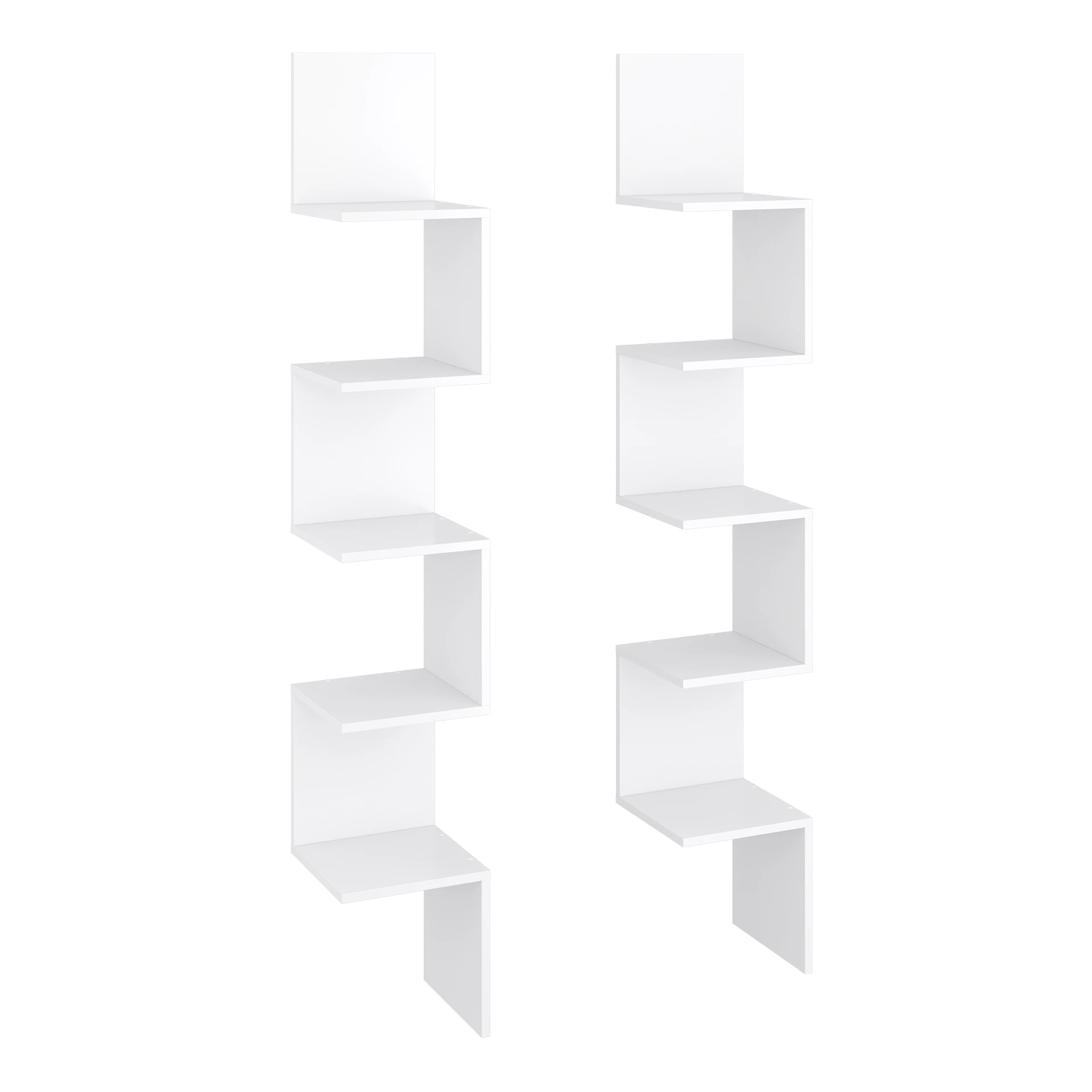 OSKAR 8536 Eckregal Paolo 2er Set Weiß