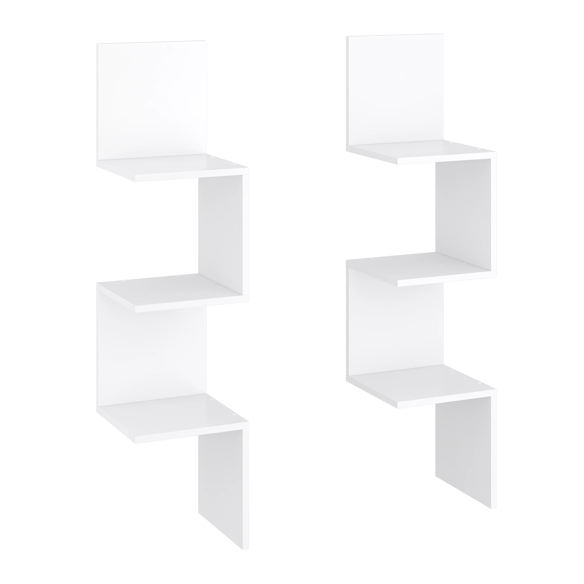 OSKAR 8542 Eckregal Paolo Mini 2er Set Weiß