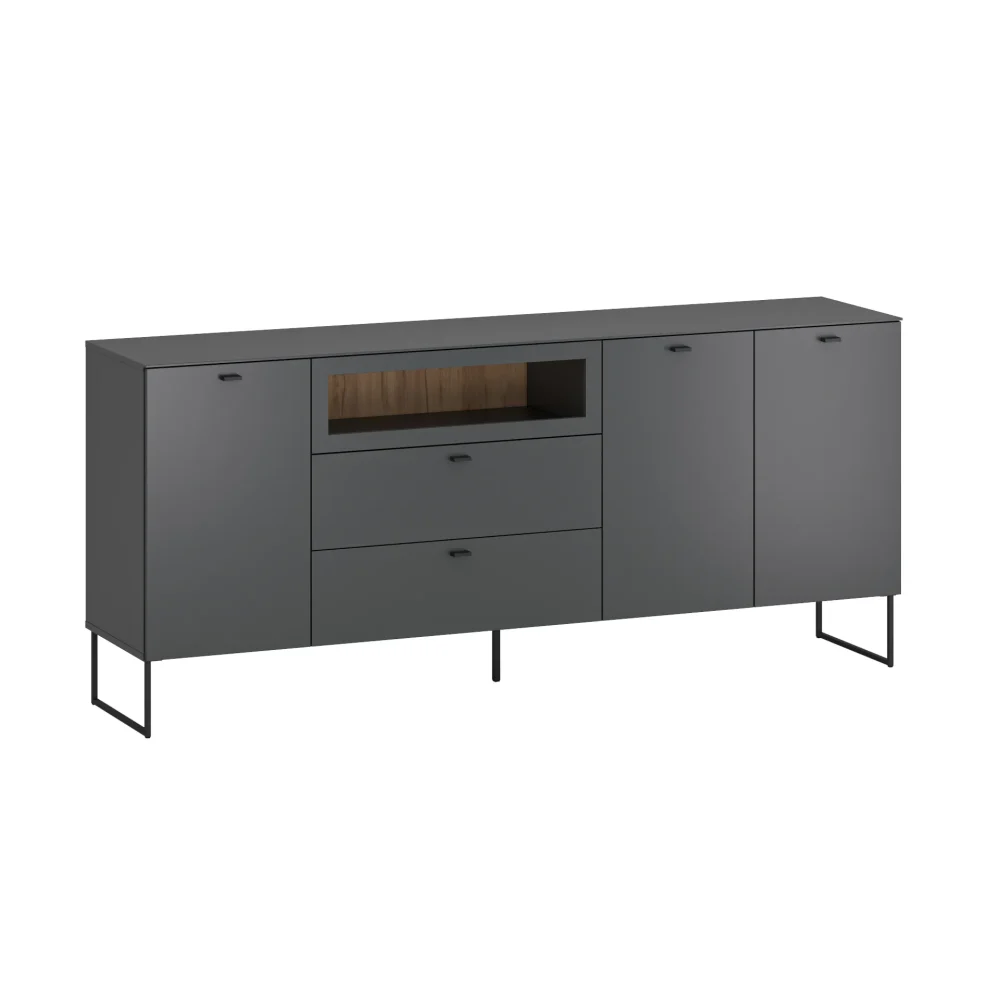 Komoda Sao Paulo Anthracite, S 190 cm