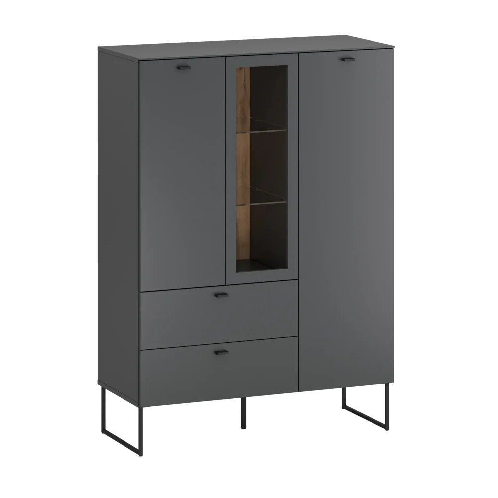 Komoda wysoka Sao Paulo Anthracite, S 100 cm