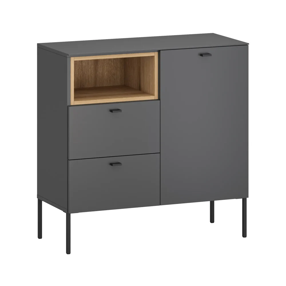 Szafka niska Sao Paulo Anthracite, S 85 cm