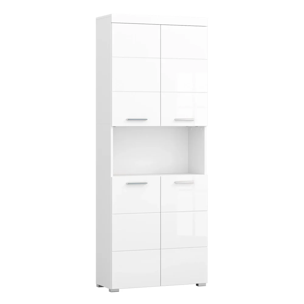 Szafka wysoka łazienkowa Amanda Snow White, S 73 cm