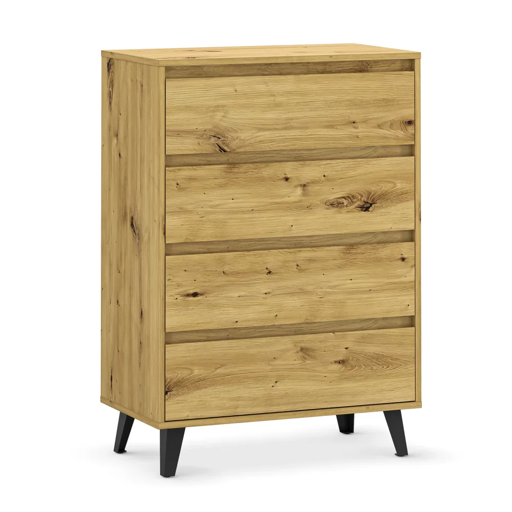 Komoda z czterema szufladami Borg Artisan Oak