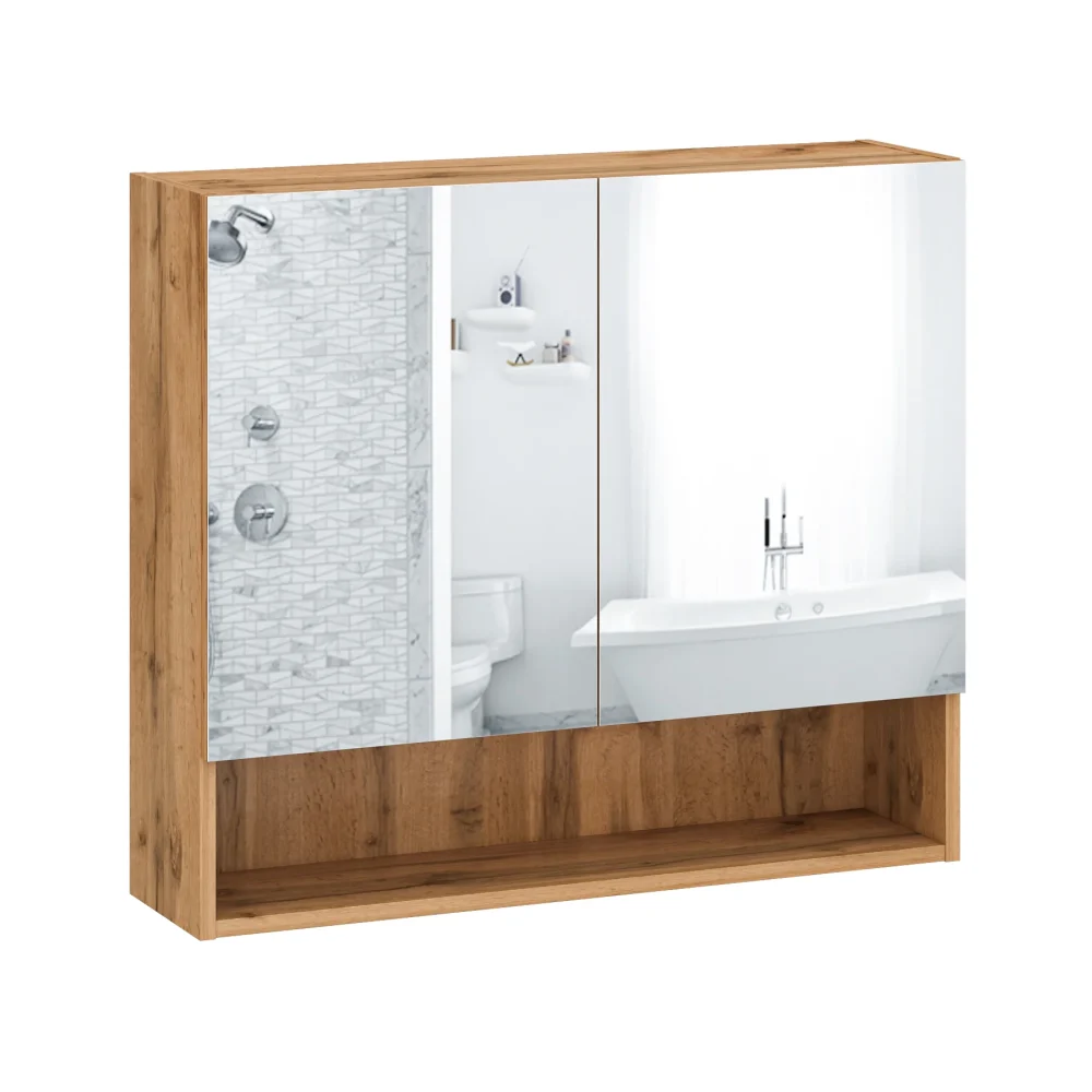 Bruno Wotan Eiche Badezimmerschrank mit Spiegel